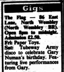 London Flag Disco Advert 1988